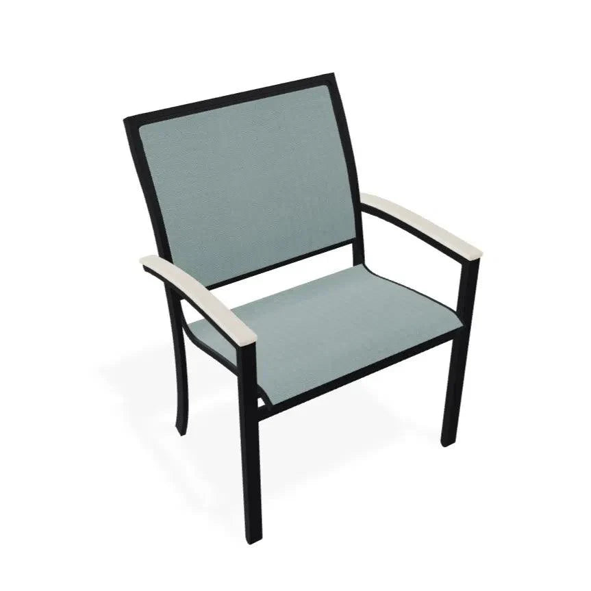 Bazza Sling Dining Height Stacking Café Chair .