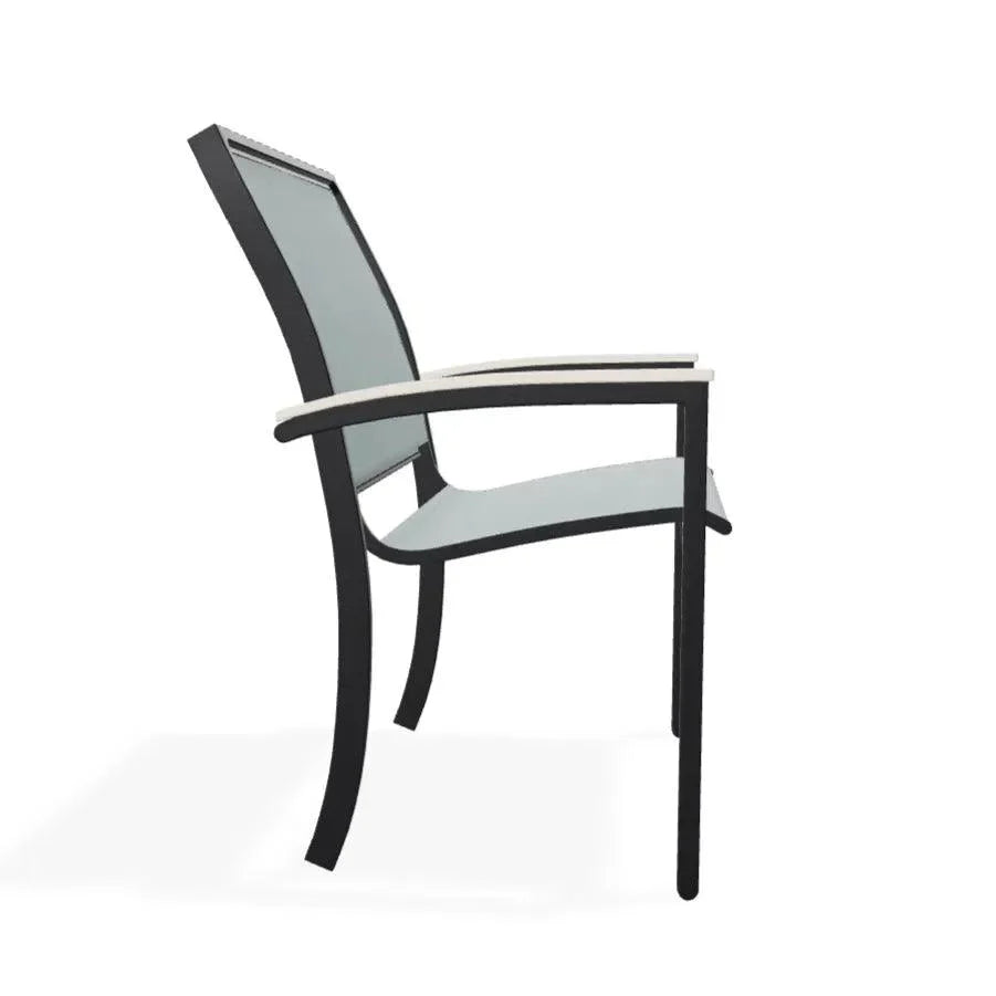 Bazza Sling Dining Height Stacking Café Chair .