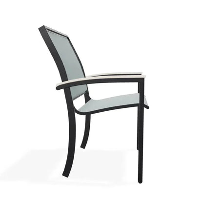 Bazza Sling Dining Height Stacking Café Chair .