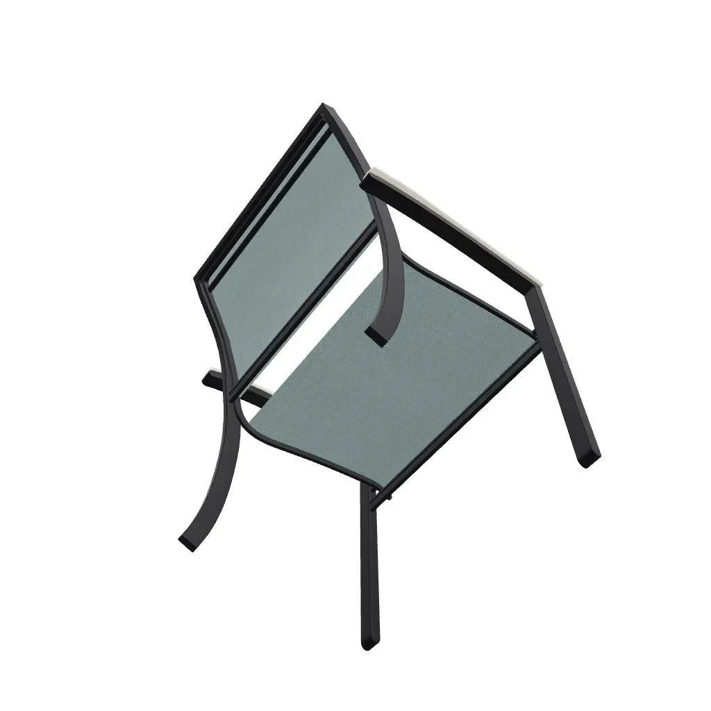 Bazza Sling Dining Height Stacking Café Chair .