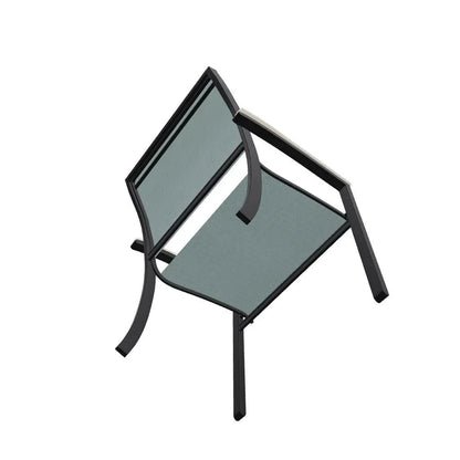 Bazza Sling Dining Height Stacking Café Chair .