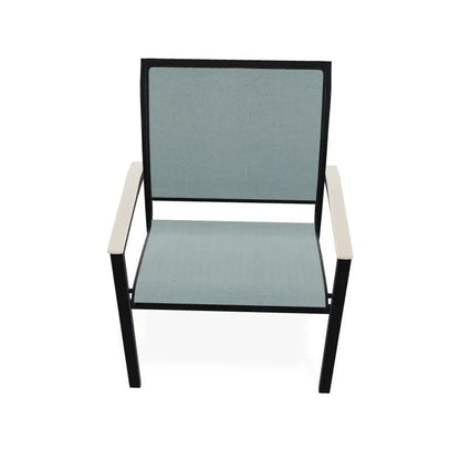 Bazza Sling Dining Height Stacking Café Chair .