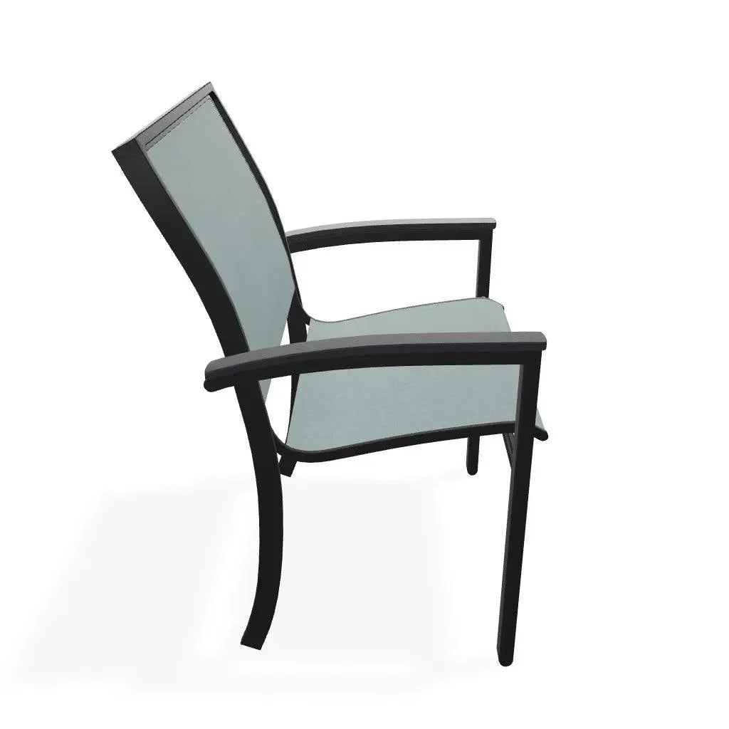 Bazza Sling Dining Height Stacking Café Chair .