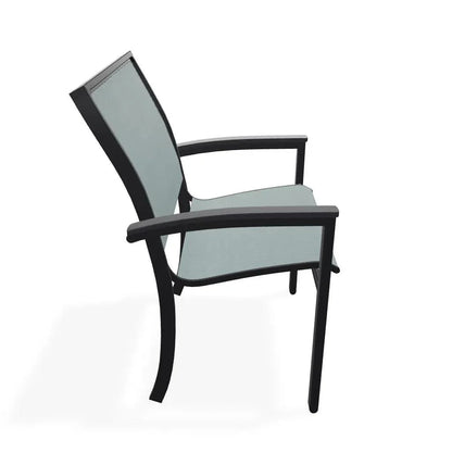 Bazza Sling Dining Height Stacking Café Chair .