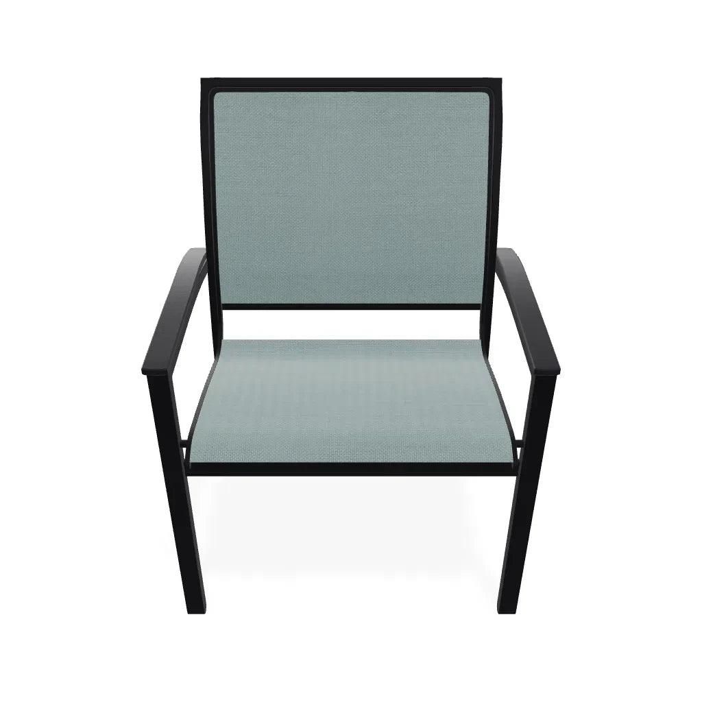 Bazza Sling Dining Height Stacking Café Chair .