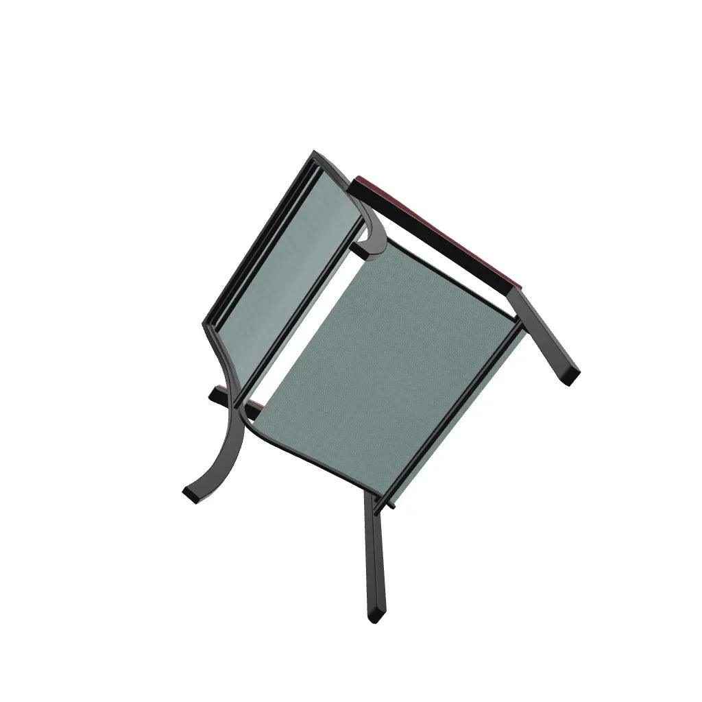 Bazza Sling Dining Height Stacking Café Chair .