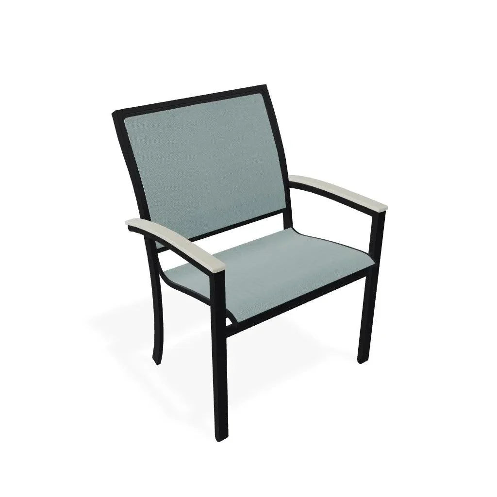 Bazza Sling Dining Height Stacking Café Chair .
