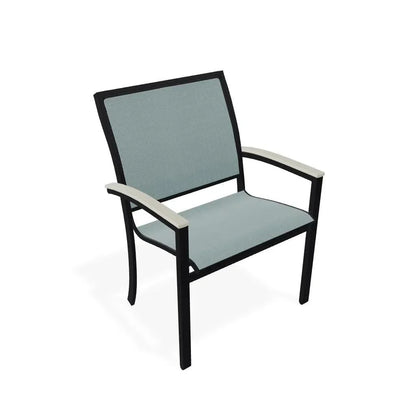 Bazza Sling Dining Height Stacking Café Chair .