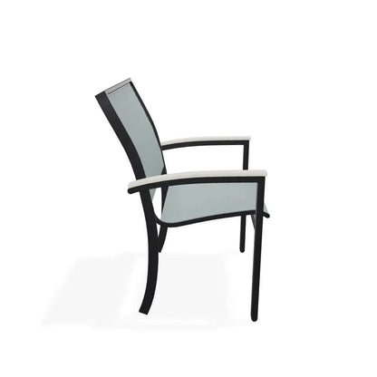 Bazza Sling Dining Height Stacking Café Chair .