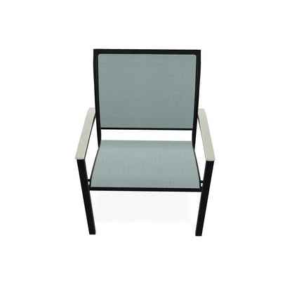 Bazza Sling Dining Height Stacking Café Chair .