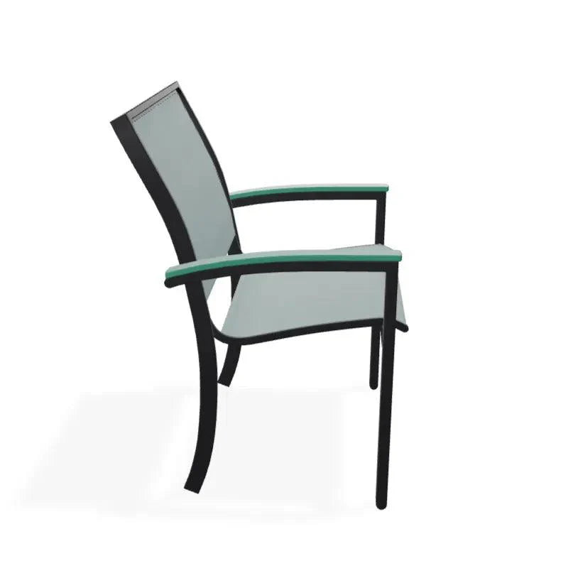 Bazza Sling Dining Height Stacking Café Chair .