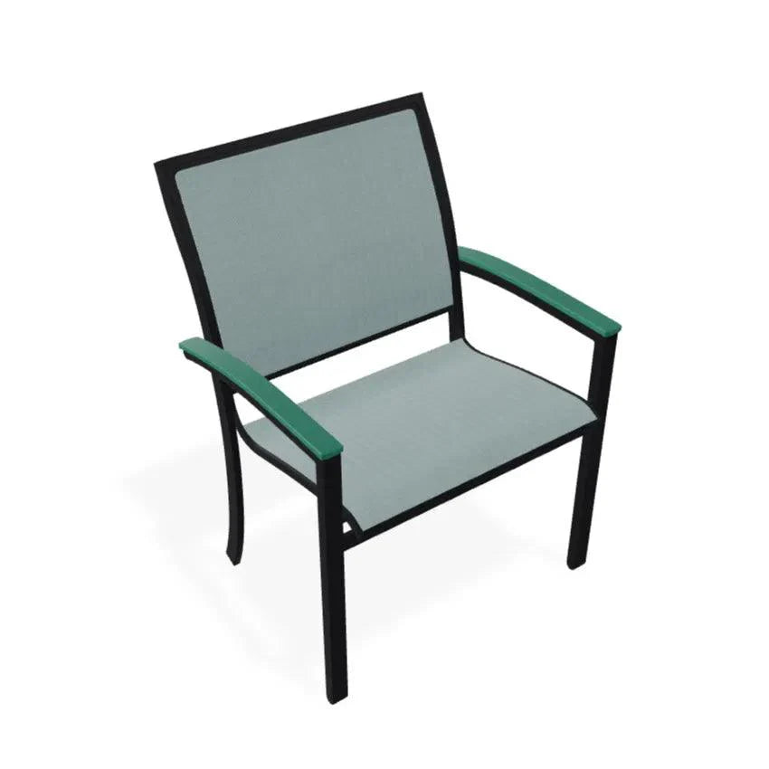 Bazza Sling Dining Height Stacking Café Chair .
