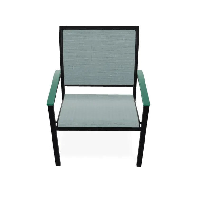 Bazza Sling Dining Height Stacking Café Chair .