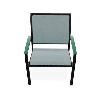 Bazza Sling Dining Height Stacking Café Chair .