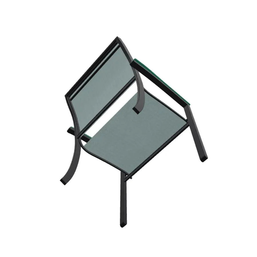 Bazza Sling Dining Height Stacking Café Chair .