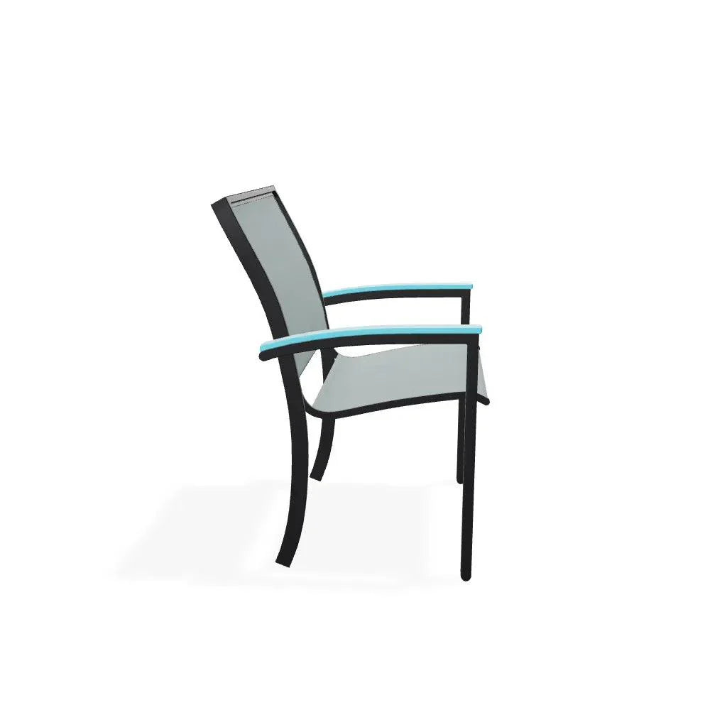 Bazza Sling Dining Height Stacking Café Chair .