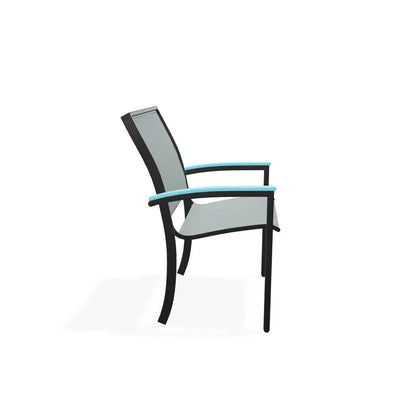 Bazza Sling Dining Height Stacking Café Chair .