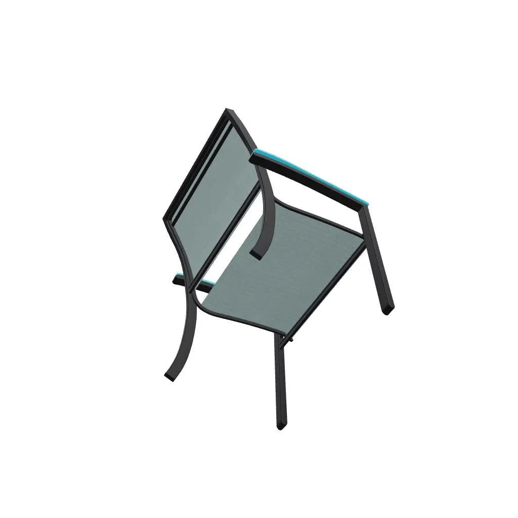 Bazza Sling Dining Height Stacking Café Chair .