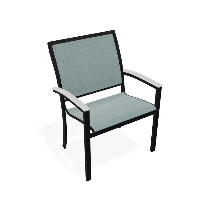 Bazza Sling Dining Height Stacking Café Chair .