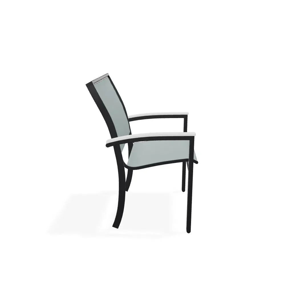 Bazza Sling Dining Height Stacking Café Chair .