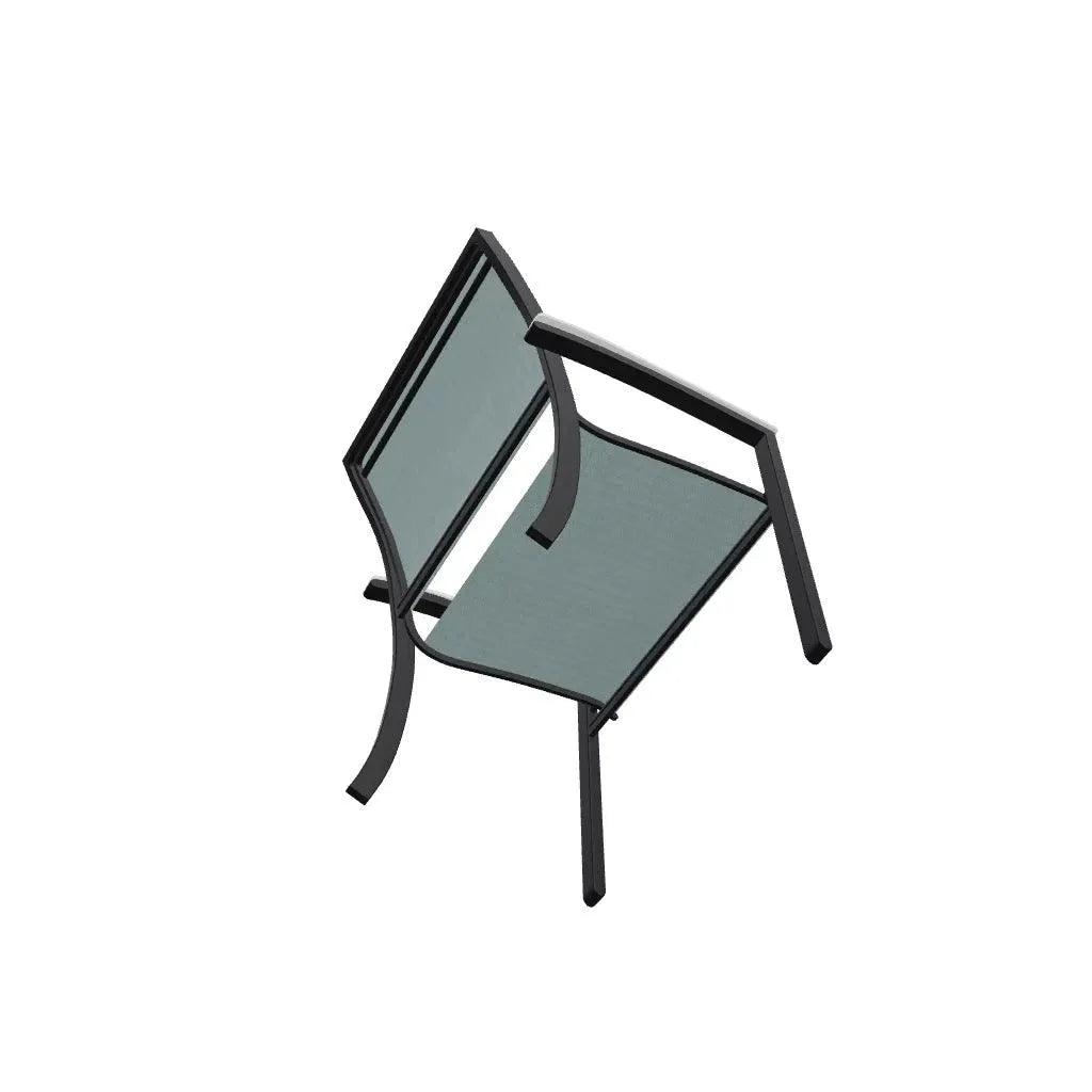 Bazza Sling Dining Height Stacking Café Chair .