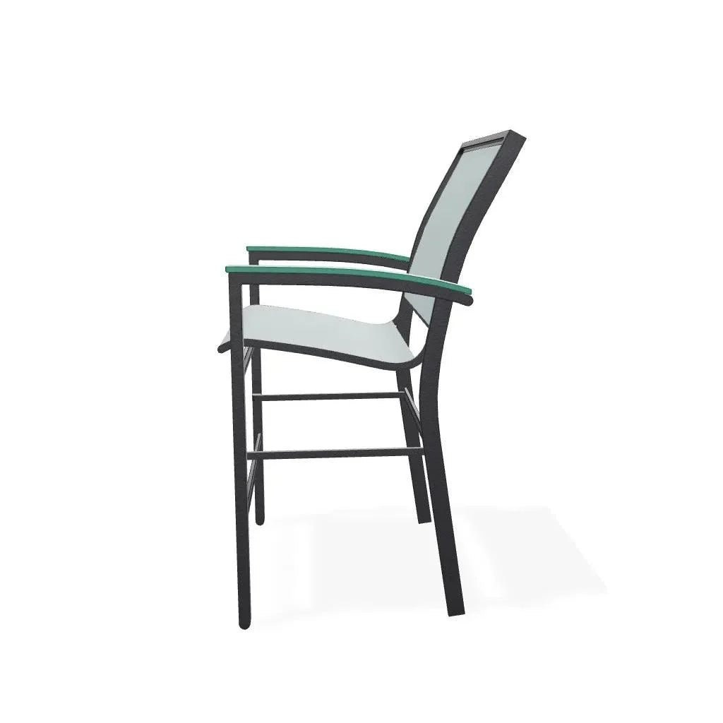 Bazza Sling Balcony Height Stacking Café Chair