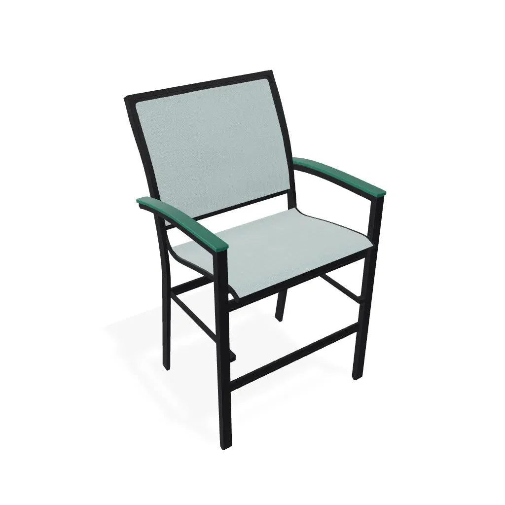 Bazza Sling Balcony Height Stacking Café Chair