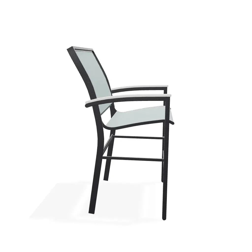 Bazza Sling Balcony Height Stacking Café Chair