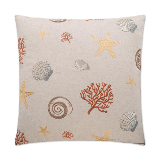 D.V. Kap Beachcomber Red Throw Pillow With Insert