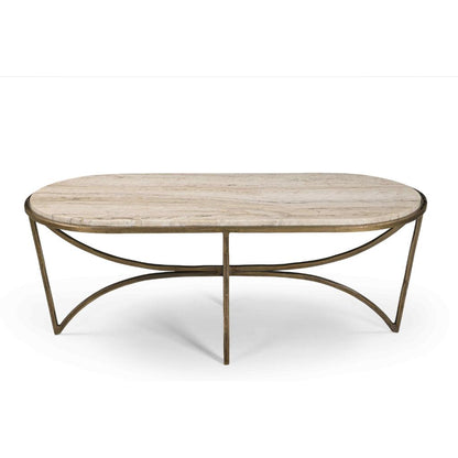 Beale Marble Top Oval Coffee Table