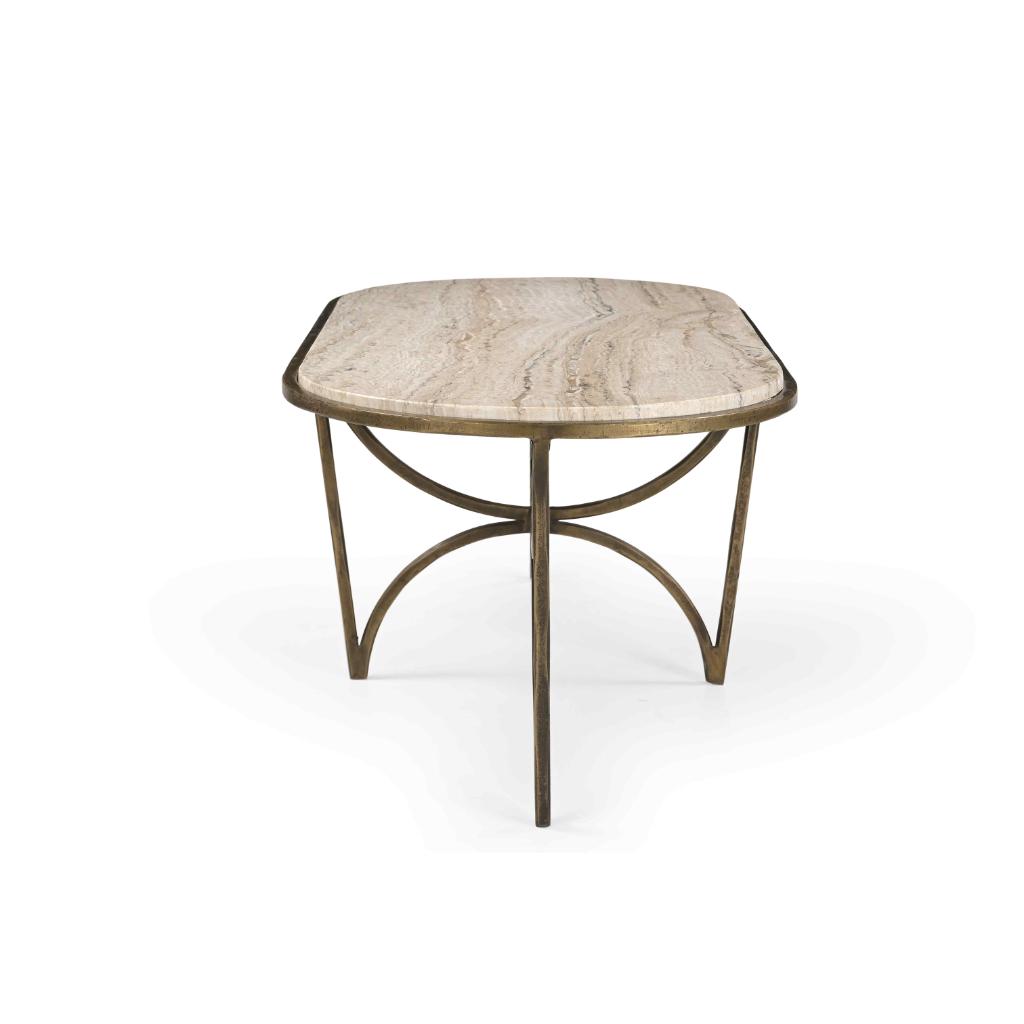 Beale Marble Top Oval Coffee Table