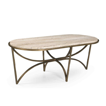Beale Marble Top Oval Coffee Table