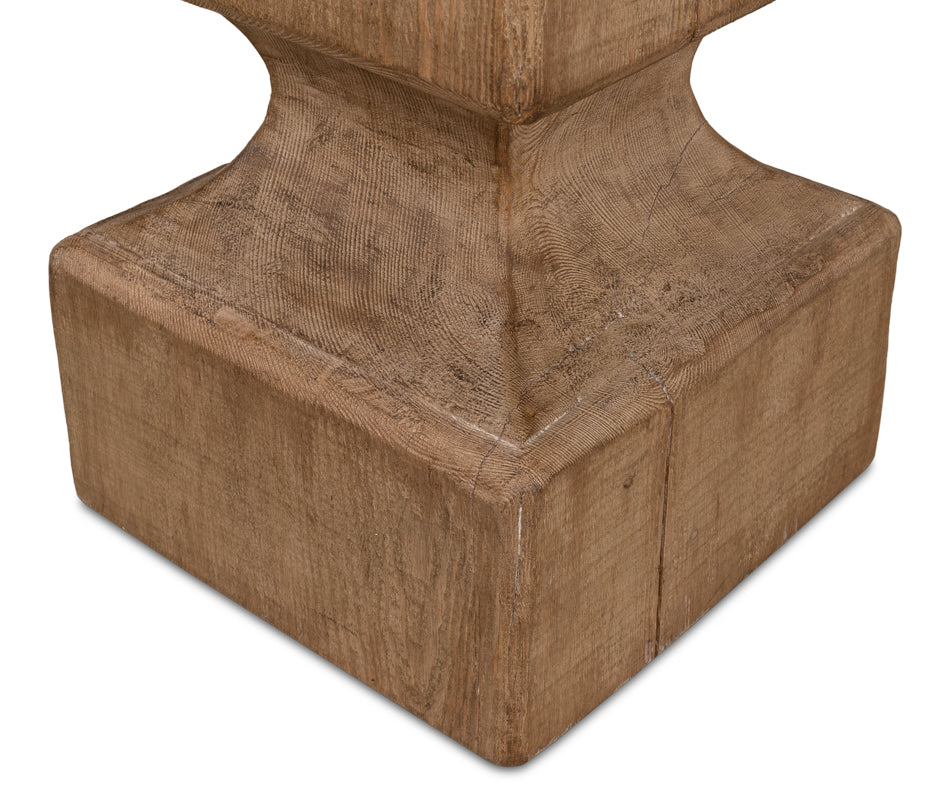 Beam End Stool-Poufs and Stools-Sarreid-LOOMLAN