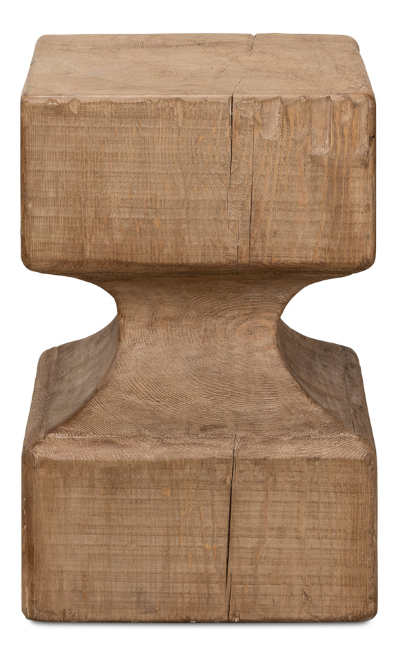 Beam End Stool-Poufs and Stools-Sarreid-LOOMLAN