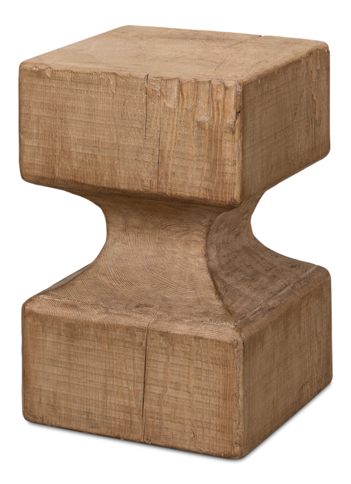 Beam End Stool-Poufs and Stools-Sarreid-LOOMLAN