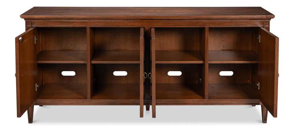 Sarreid Beaufort Four Doors Wood Credenza