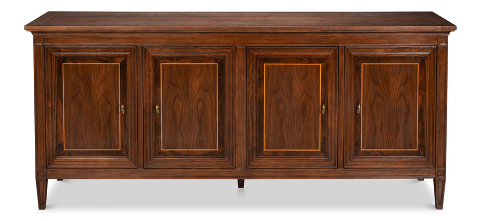 Sarreid Beaufort Four Doors Wood Credenza