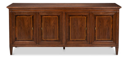 Sarreid Beaufort Four Doors Wood Credenza
