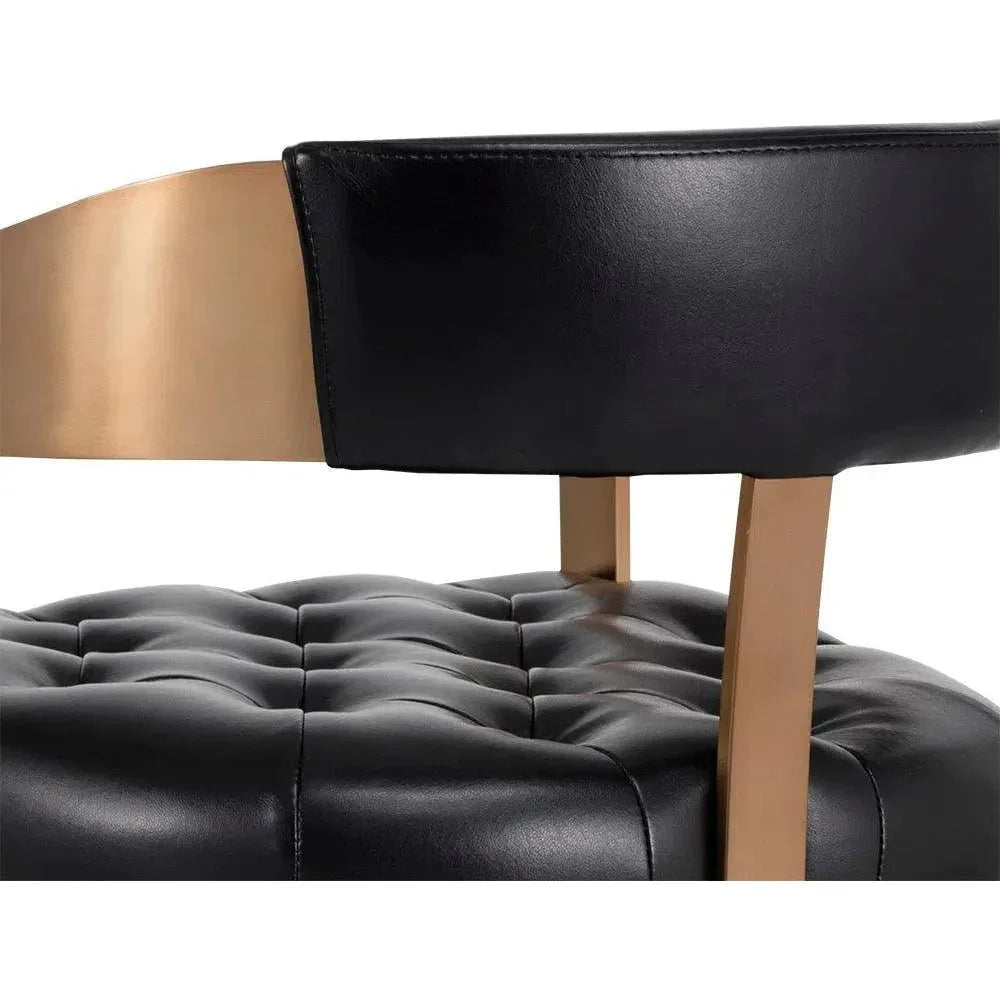 SUNPAN Beaumont Leather Counter Stool