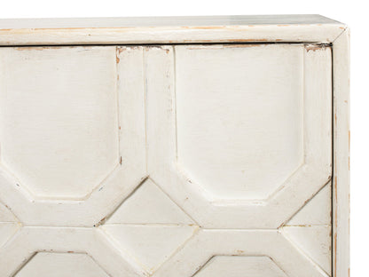 Becket Sideboard Antique White Buffet for Dining Room-Sideboards-Sarreid-LOOMLAN