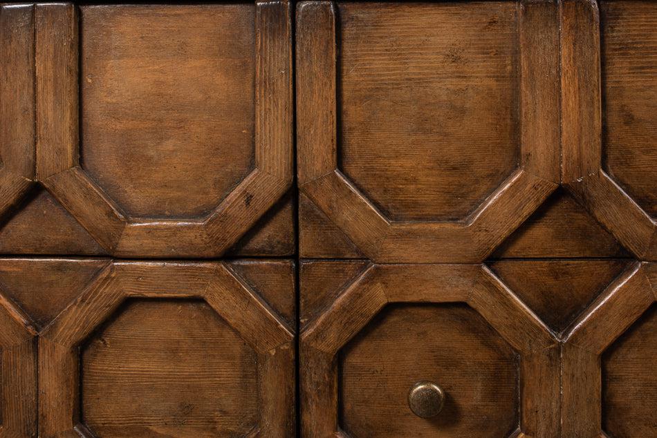 Becket Sideboard Brown Buffet for Dining Room-Sideboards-Sarreid-LOOMLAN