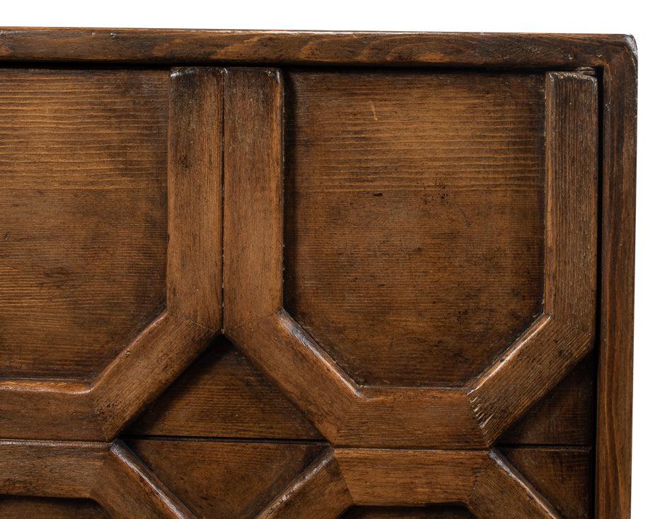 Becket Sideboard Brown Buffet for Dining Room-Sideboards-Sarreid-LOOMLAN