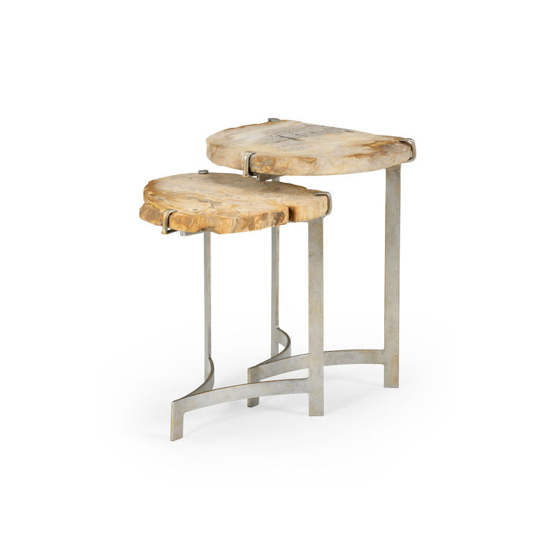 Wildwood Bedrock Petrified Wood Top Nested Table (Set of 2)