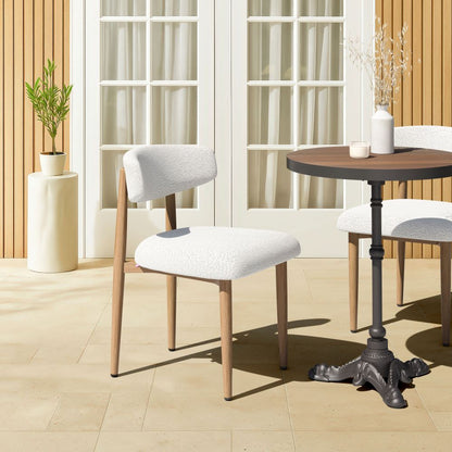 Zuo Modern Bege Olefin Fabric Outdoor Dining Chair