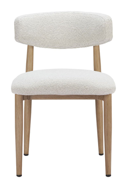 Zuo Modern Bege Olefin Fabric Outdoor Dining Chair