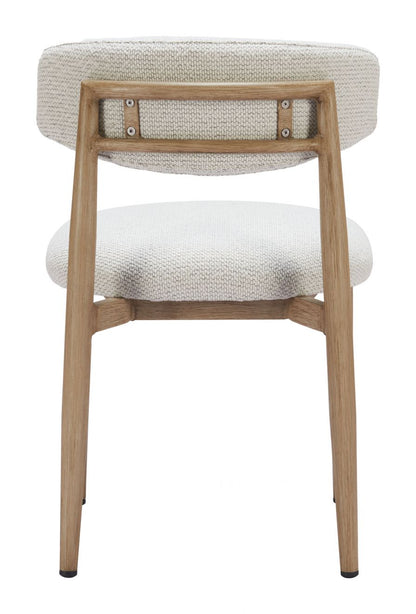 Zuo Modern Bege Olefin Fabric Outdoor Dining Chair