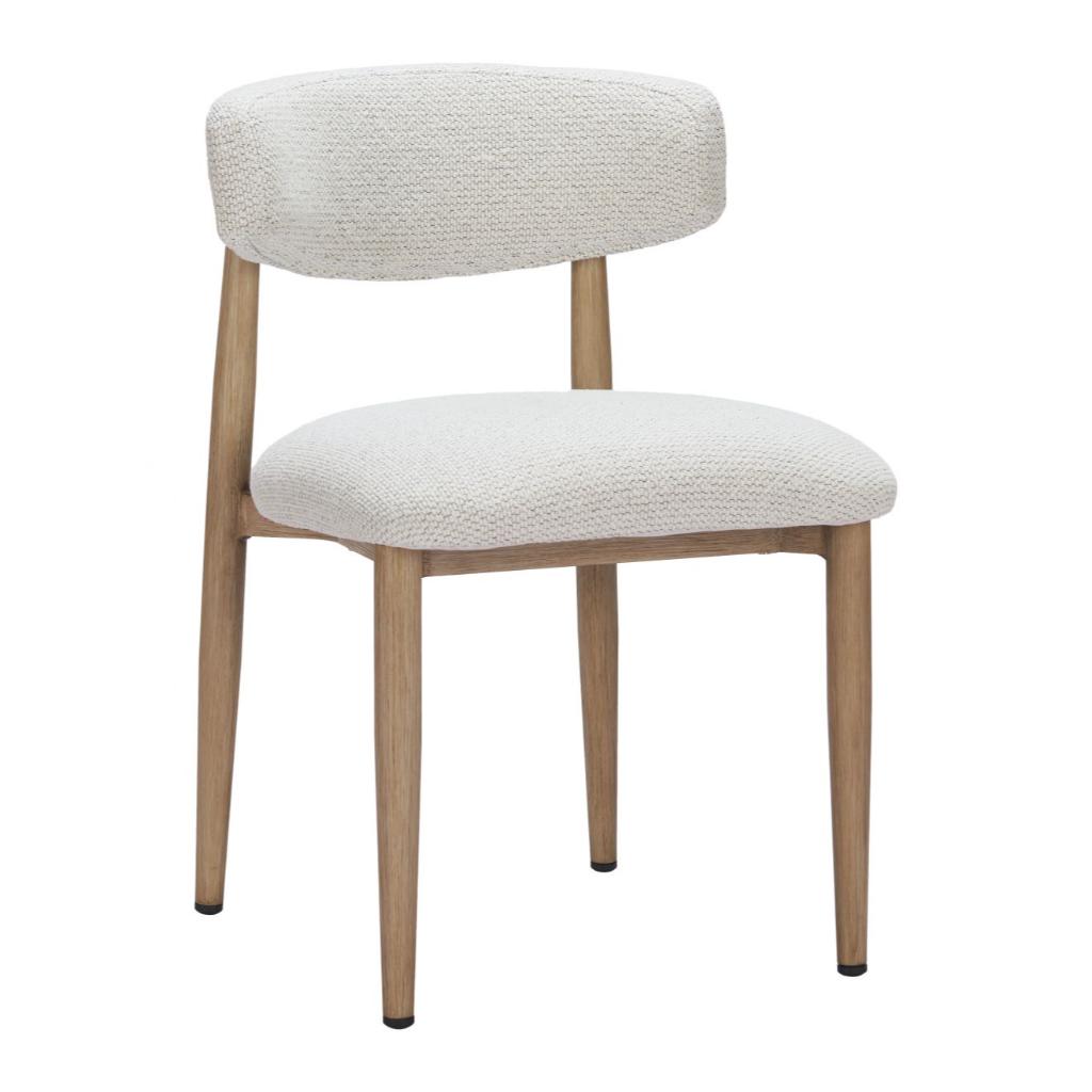 Zuo Modern Bege Olefin Fabric Outdoor Dining Chair
