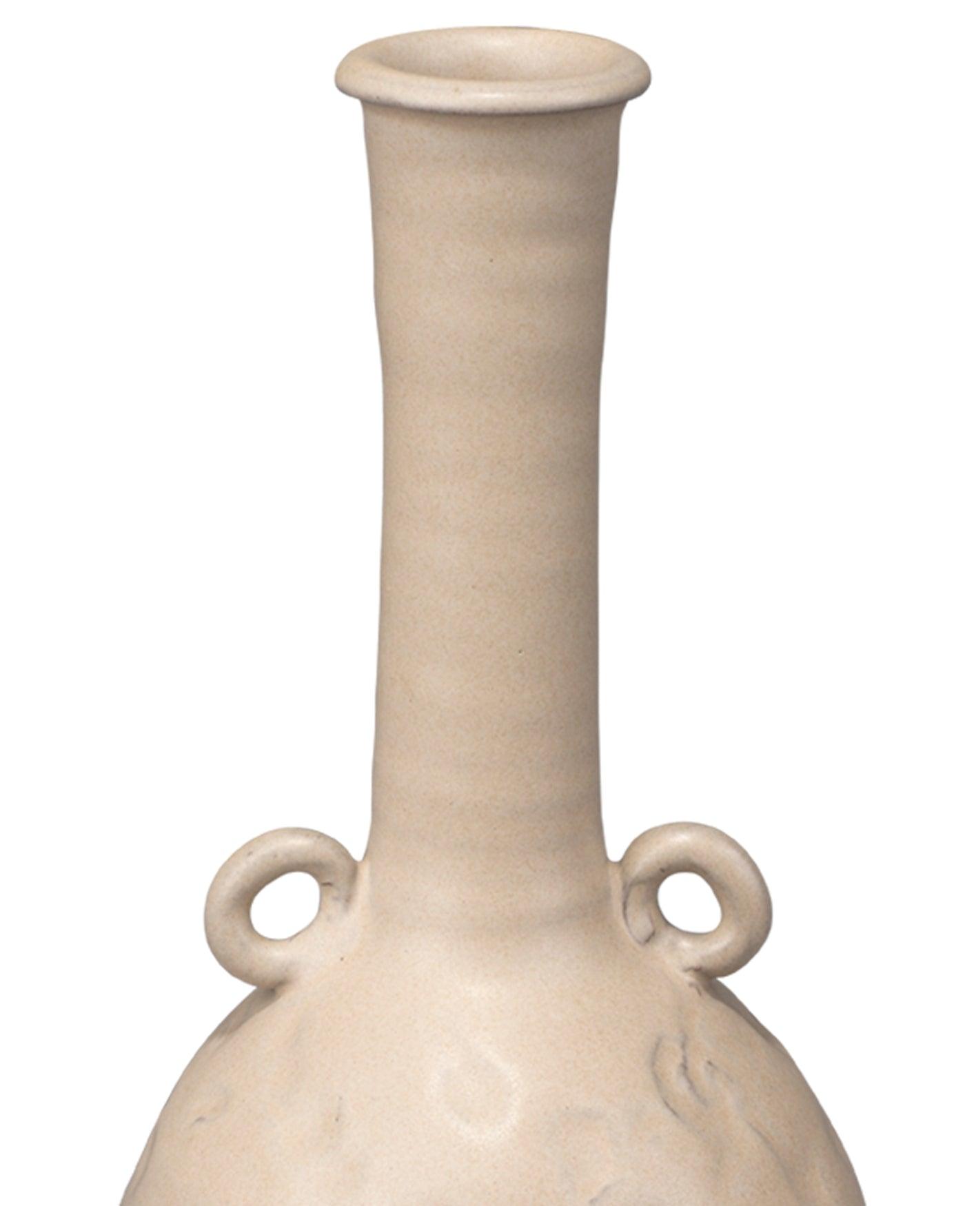 Beige Ceramic Babar Vase - Coastal Decor - Small Vases & Jars Sideboards and Things By Jamie Young