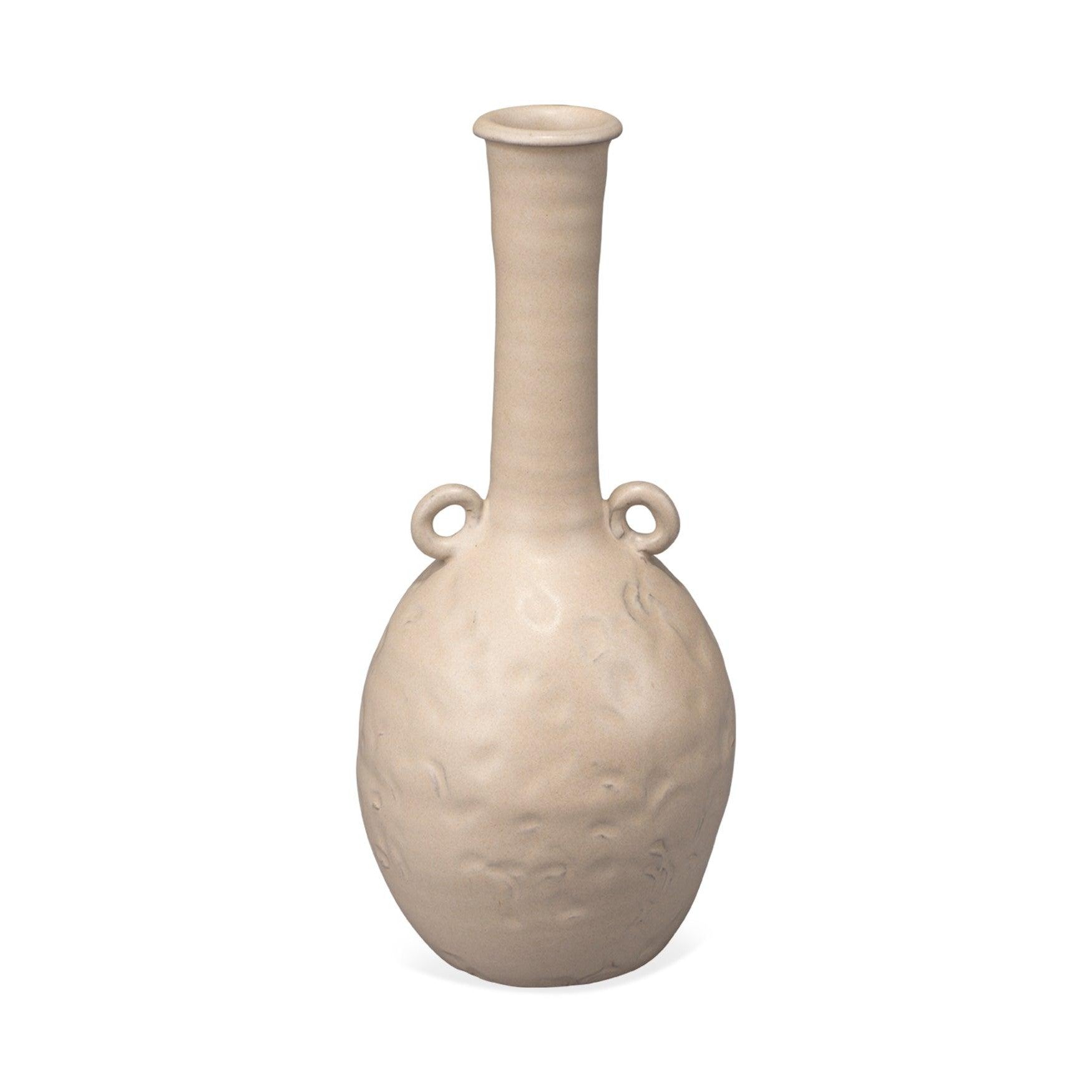 Beige Ceramic Babar Vase - Coastal Decor - Small Vases & Jars Sideboards and Things By Jamie Young