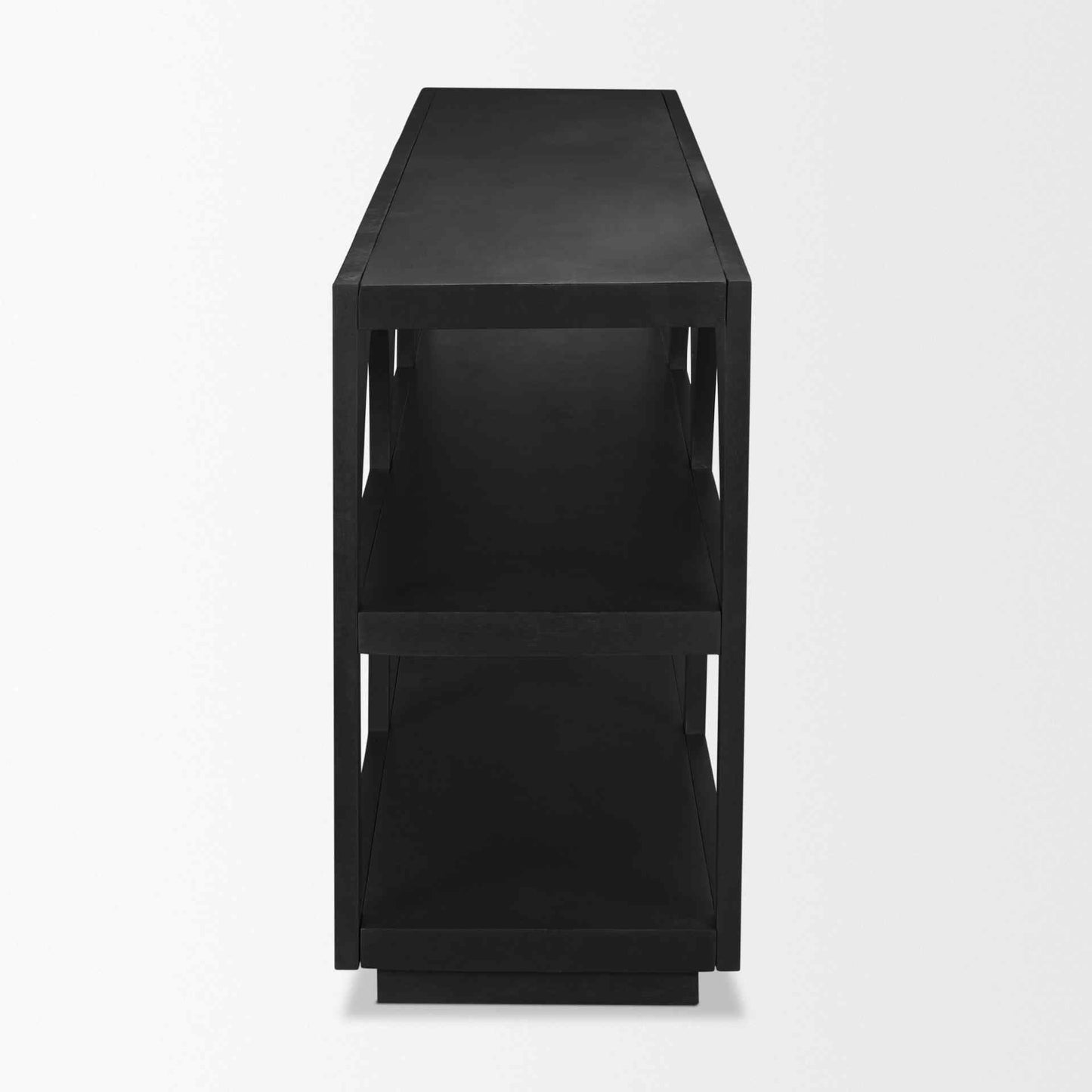 Bela Matte Black Arched Console Table